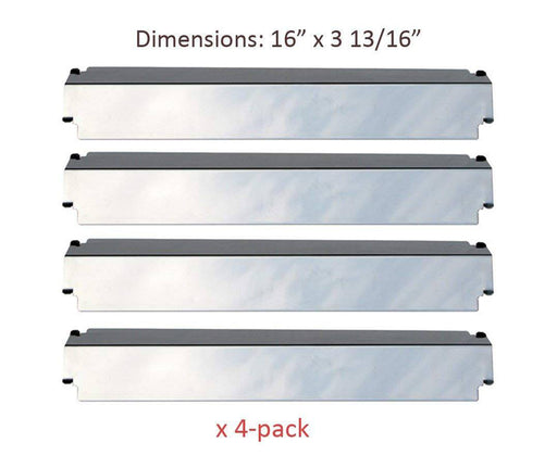 SH3321 (4-pack) Stainless Steel Heat Plate - Grill Parts America