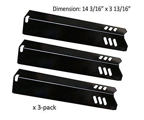 PP1581 (3-pack) Porcelain Steel Heat Plate Replacement for Select Uniflame Gas Grill Models GBC1030W, GBC1134WRS - Grill Parts America