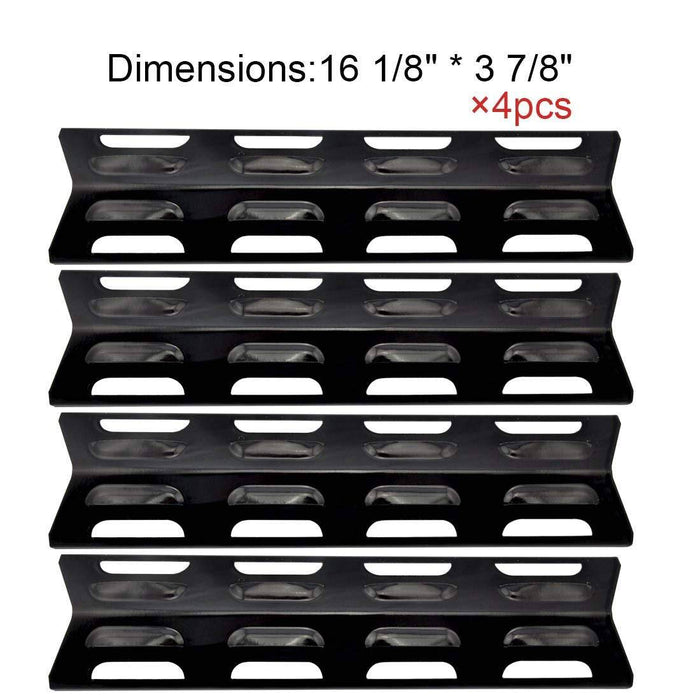 Hotsizz 92071 (4-pack) Replacement Porcelain Steel Heat Plate/shield for Select Gas Grill Models By Kenmore, Master Forge and Others - Grill Parts America