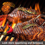 BBQMall Porcelain Enameled Cast Iron Grill Cooking Grates - Grill Parts America