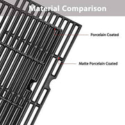 BBQMall Porcelain Enameled Cast Iron Grill Cooking Grates - Grill Parts America