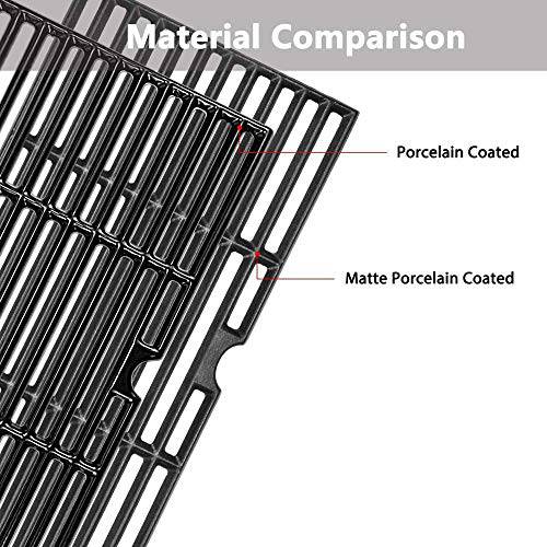 BBQMall Porcelain Enameled Cast Iron Grill Cooking Grates - Grill Parts America