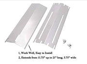 BBQration Universal Adjustable Stainless Steel Heat Plate Plate Shield, Heat Tent, Flavorizer Bar - Grill Parts America