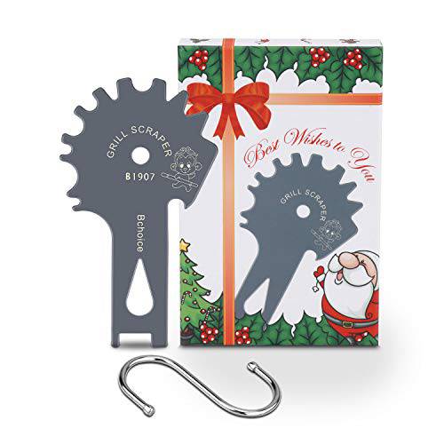 Bchoice Stainless Steel BBQ Grill Scraper Brushes Nonbristles Grill