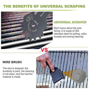 Bchoice Stainless Steel BBQ Grill Scraper Brushes - Non-bristles Grill Brush - Grill Parts America