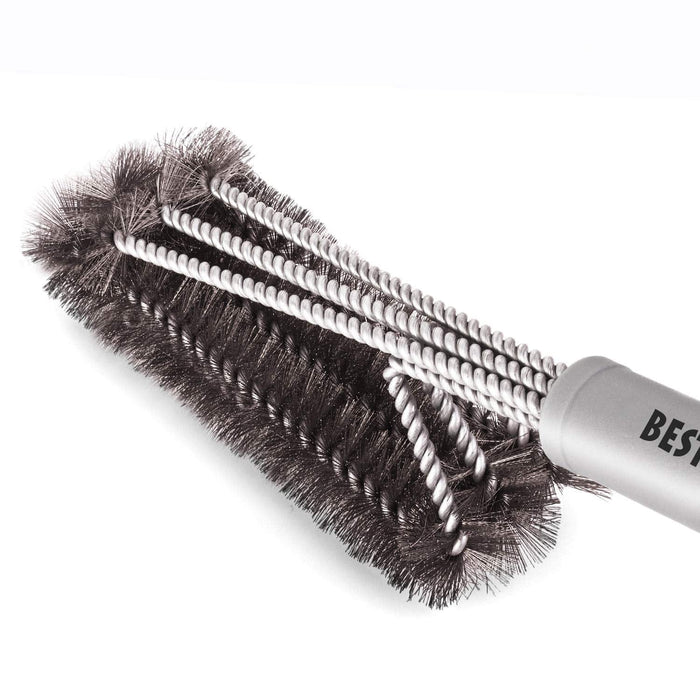 BEST BBQ Grill Brush Stainless Steel 18" Barbecue Cleaning Brush w/Wire Bristles & Soft Comfortable Handle - Grill Parts America
