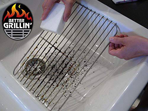 BETTER GRILLIN' Scrubbin Stone Grill Cleaner-Scouring Brick/Barbecue Grill Brush/Barbecue Cleaner for BBQ, Griddle, 2pk - Grill Parts America