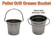 BIG PART Wood Pellet Grill Drip Grease Bucket Disposable Foil Liner/Insert Kit Replacement Parts for Green Mountain Wood Pellet Grill (1bucket &12liners) - Grill Parts America