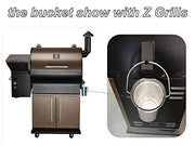 BIG PART Wood Pellet Grill Drip Grease Bucket Disposable Foil Liner/Insert Kit Replacement Parts for Green Mountain Wood Pellet Grill (1bucket &12liners) - Grill Parts America