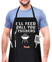 I'll Feed All You - Funny Aprons with 3 Pockets - Grill Parts America