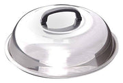 12 Inch Round Basting Cover - Stainless Steel - Cheese Melting Dome and Steaming Cover - Grill Parts America