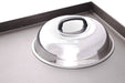 12 Inch Round Basting Cover - Stainless Steel - Cheese Melting Dome and Steaming Cover - Grill Parts America