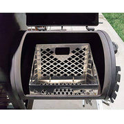 Blissun Charcoal Basket, Firebox Basket, Smoker Pit, Silver - Grill Parts America