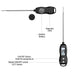 BRAPILOT Digital Food Thermometer - FT200 Instant Read Probe Thermometer - Grill Parts America
