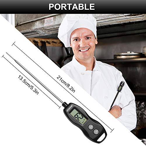 BRAPILOT Digital Food Thermometer - FT200 Instant Read Probe Thermometer - Grill Parts America