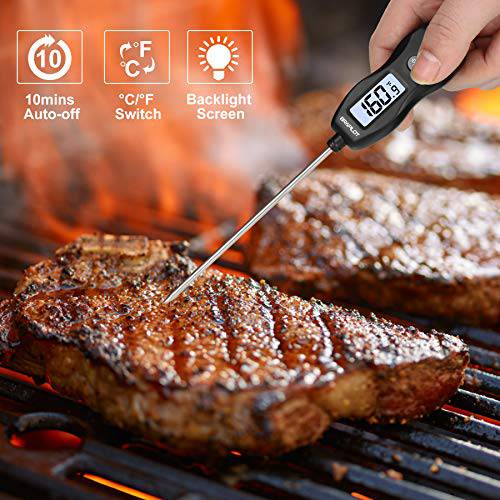BRAPILOT Digital Food Thermometer - FT200 Instant Read Probe Thermometer - Grill Parts America