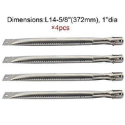 (4-pack) Straight Stainless Steel Pipe Tube Burner for Brinkmann - Grill Parts America