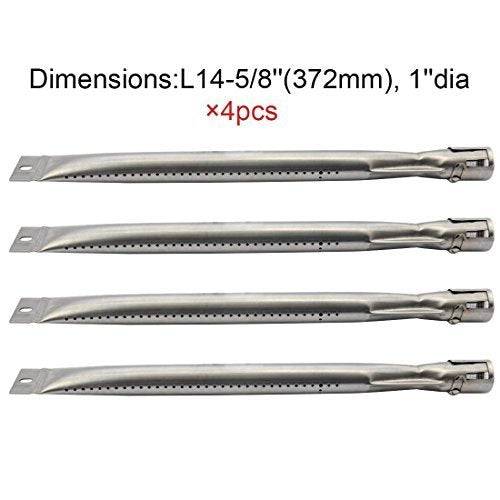 (4-pack) Straight Stainless Steel Pipe Tube Burner for Brinkmann - Grill Parts America