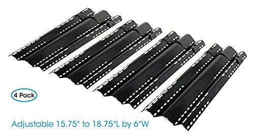 Brinkmann 6“ Extra Wide Adjustable Porcelain Coated Heat Plate Shield, Flavorizer Bar. - Grill Parts America