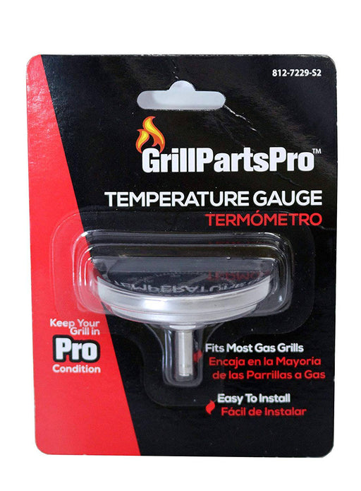 Brinkmann UNIVERSAL BBQ Replacement Grill Temperature Dome Gauge, Stainless Steel - Grill Parts America