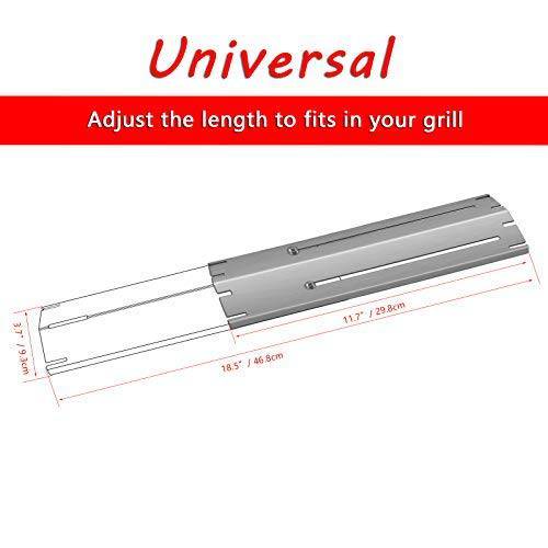 Set of 5 BBQ Gas Grill Pocelain Coated Steel Heat Plates for Brinkmann and Charmglow Grill models - Grill Parts America
