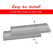 Set of 5 BBQ Gas Grill Pocelain Coated Steel Heat Plates for Brinkmann and Charmglow Grill models - Grill Parts America
