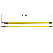 C CLINK Snow Plow Blade Markers/Guides Kit 22'' Vertical Stud Mount Striking Yellow Never Break for Most Blizzard Boss SNO-Way Western Meyer Polaris plow Mark The Edge of The Plow - Grill Parts America