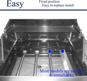 BBQ Gas Grill Replacement Parts, Stainless Steel Heat Plates Heat Tent Shield Burner Cover Kit for Jenn-Air 720-0062, Members Mark 720-0586A, Nexgrill 720-0063, Costco Kirland, 17 3/4" X 6 3/8"