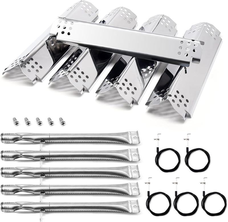 Replacement Parts for Nexgrill 720-0888S 720-0830X, 5 Pack Flame Tamer Burners Igniters Replacement for Nexgrill 5 Burner 720-0888S Gas Grill