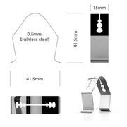 CAPPEC Universal A Style Meat Thermometer Probe Clip Holder Ambient Temperature Readings BBQ Smoker Oven Grill,Set of 2 - Grill Parts America