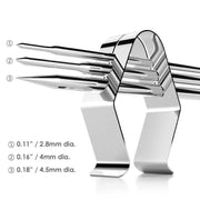 CAPPEC Universal A Style Meat Thermometer Probe Clip Holder Ambient Temperature Readings BBQ Smoker Oven Grill,Set of 2 - Grill Parts America