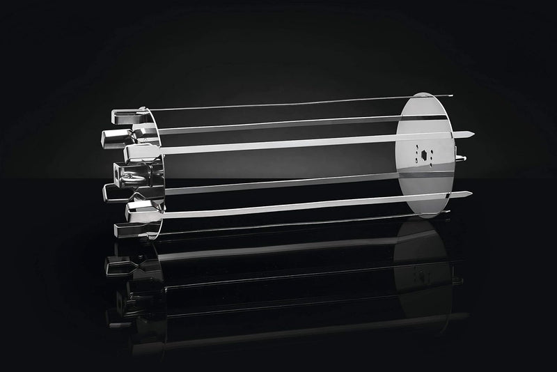 Napoleon Rotisserie Shish-Kebab Skewer Set - Fits Most Spit Rods, 6 Skewers, 2 Rotisserie Plates, Does Not Include Rotisserie