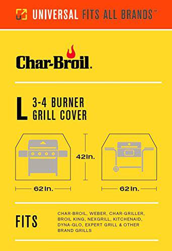 Char Broil All-Season Grill Cover, 3-4 Burner: Large - Grill Parts America