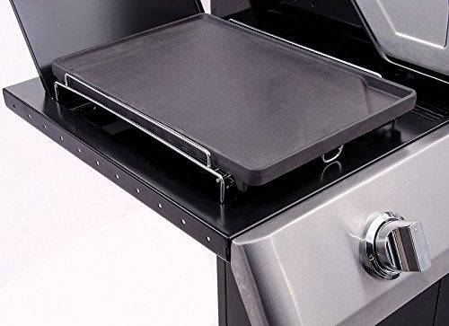 Char-Broil 140515 140 515-Cast Iron (Plancha). Side Burner Griddle, 37x25.4x2 cm, Black - Grill Parts America