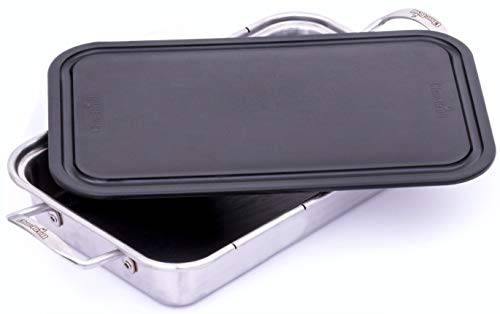 Char-Broil 3526981P04 Grill Plus Roasting Pan & Cutting Board, Silver - Grill Parts America