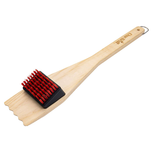 Char-Broil 3715952R06 Hot & Cool-Clean Combo Grill Brush, Natural Wood - Grill Parts America