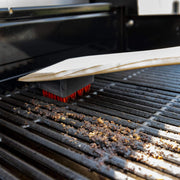 Char-Broil 3715952R06 Hot & Cool-Clean Combo Grill Brush, Natural Wood - Grill Parts America