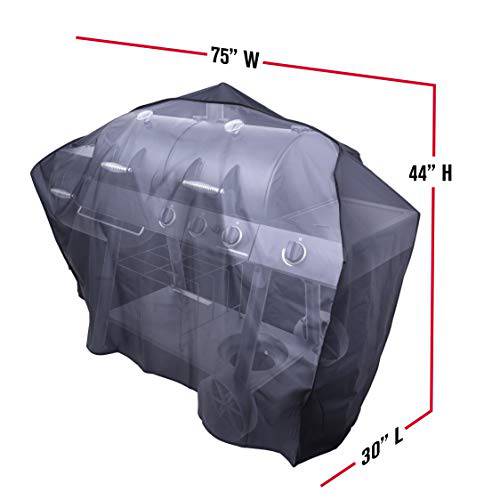 Char-Broil 4626451P04V 75-inch XX-Large Smoker Cover, Black - Grill Parts America