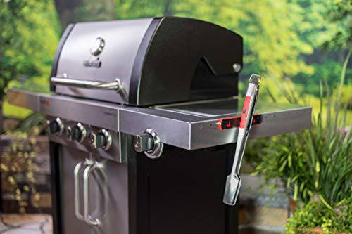 Char-Broil 140760 140 760-Gear Trax Magnetic Grilling Utensils Holder, 0.7x16.5x3.2 cm, Black - Grill Parts America