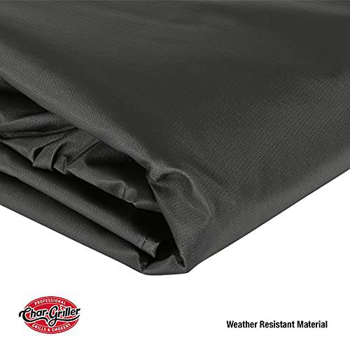 Char-Griller 2187 Traditional Charcoal Grill Cover, Black - Grill Parts America