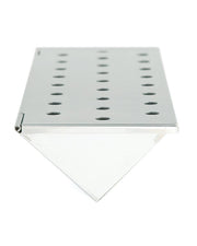 Charcoal Companion Stainless Steel V-Shape Smoker Box For Gas Grill Wood Chips (Long) - CC4066 - Grill Parts America