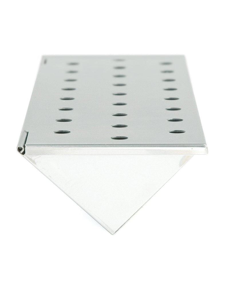 Charcoal Companion Stainless Steel V-Shape Smoker Box For Gas Grill Wood Chips (Long) - CC4066 - Grill Parts America