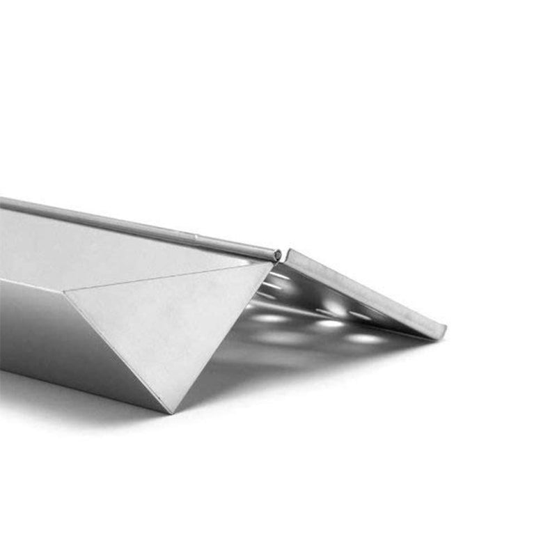Charcoal Companion Stainless Steel V-Shape Smoker Box For Gas Grill Wood Chips (Long) - CC4066 - Grill Parts America
