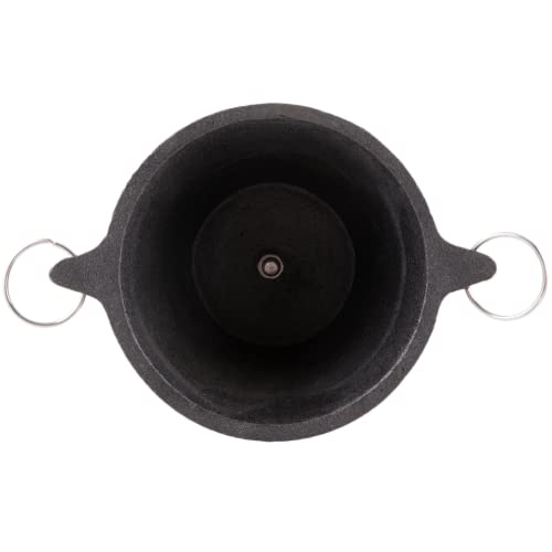 Chef Master Mini Hibachi Grill | Wooden Base | Cast Iron Hibachi Grill Top - Grill Parts America