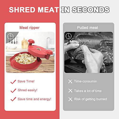 Chicken Shredder, Chicken Breast Shredder Tool Twist with Handles and Non-Skid Base, - Grill Parts America