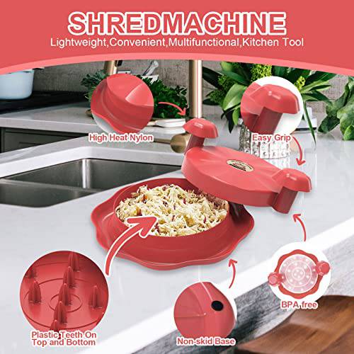Chicken Shredder, Chicken Breast Shredder Tool Twist with Handles and Non-Skid Base, - Grill Parts America
