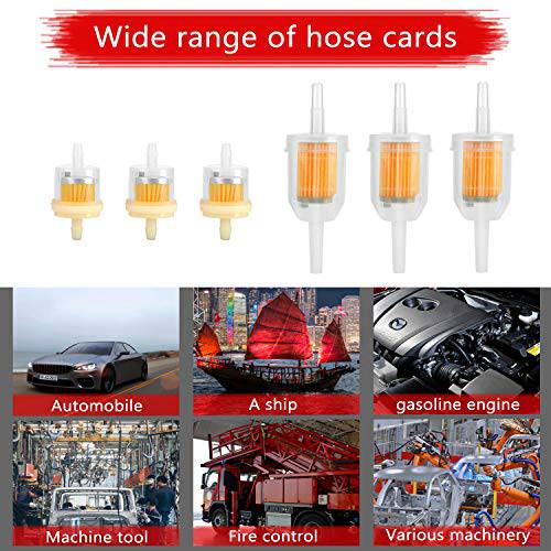 CocoMocart Gas Inline Fuel Filters with magnet for Kawasaki Kohler Briggs & Stratton John Deere 1/4 Inch x 5/16 Inch (Pack of 10) - Grill Parts America