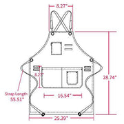 Cotton Apron for Men Women, Chef BBQ Grill Work Shop Aprons with Adjustable Strap (Green) - Grill Parts America