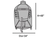 Covermates - Kamado Full Grill Cover - 34 Diameter x 48H - Elite - Grill Parts America