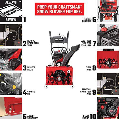 Craftsman CMXGZAM241042 Shave Plate and Paddle Snow Blower Kit, Black - Grill Parts America